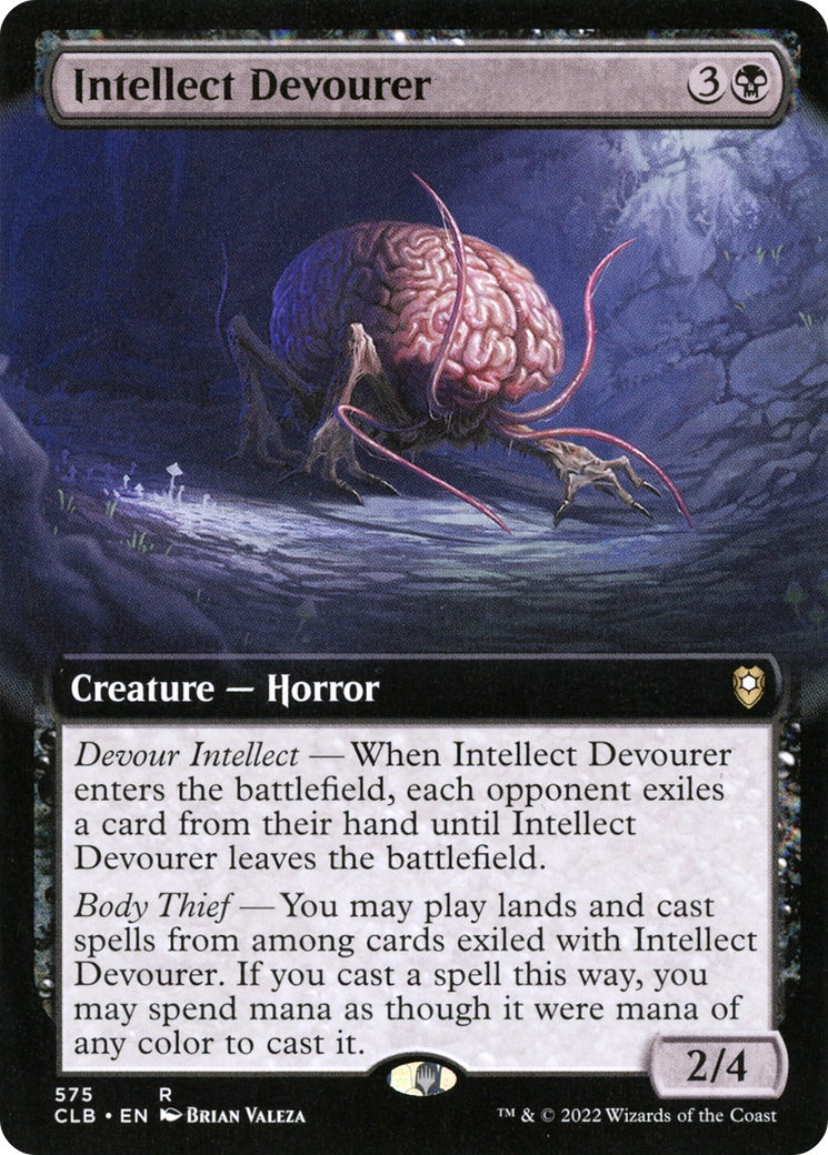 Intellect Devourer (CLB-575) [Commander Legends: Battle for Baldur's Gate] (Extended Art) Foil MTG Single Wizards of the Coast