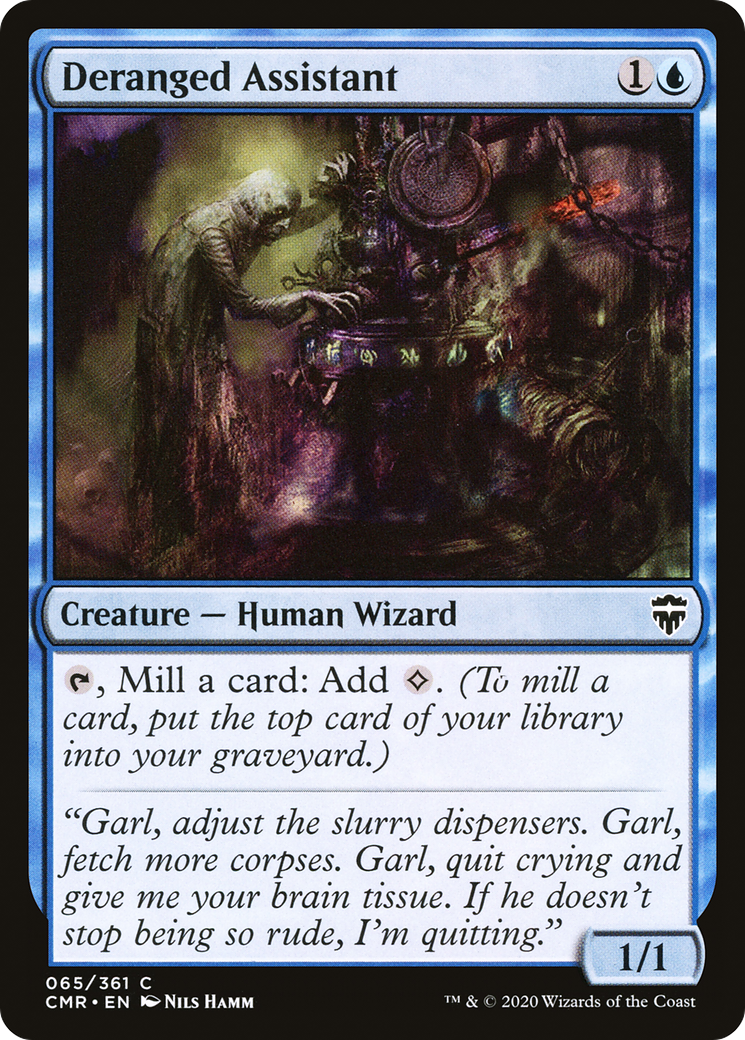 Deranged Assistant (CMR-065) [Commander Legends] MTG Single Wizards of the Coast