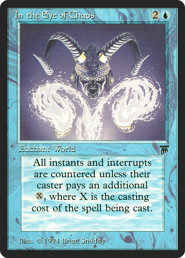 In the Eye of Chaos (LEG-061) [Oldschool] Legends MTG Single Wizards of the Coast