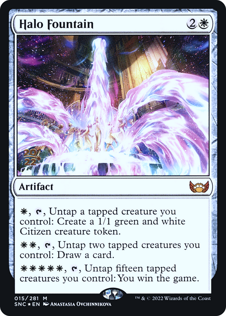 Halo Fountain (PRE-15S) [Streets of New Capenna Promos] Foil MTG Single Wizards of the Coast