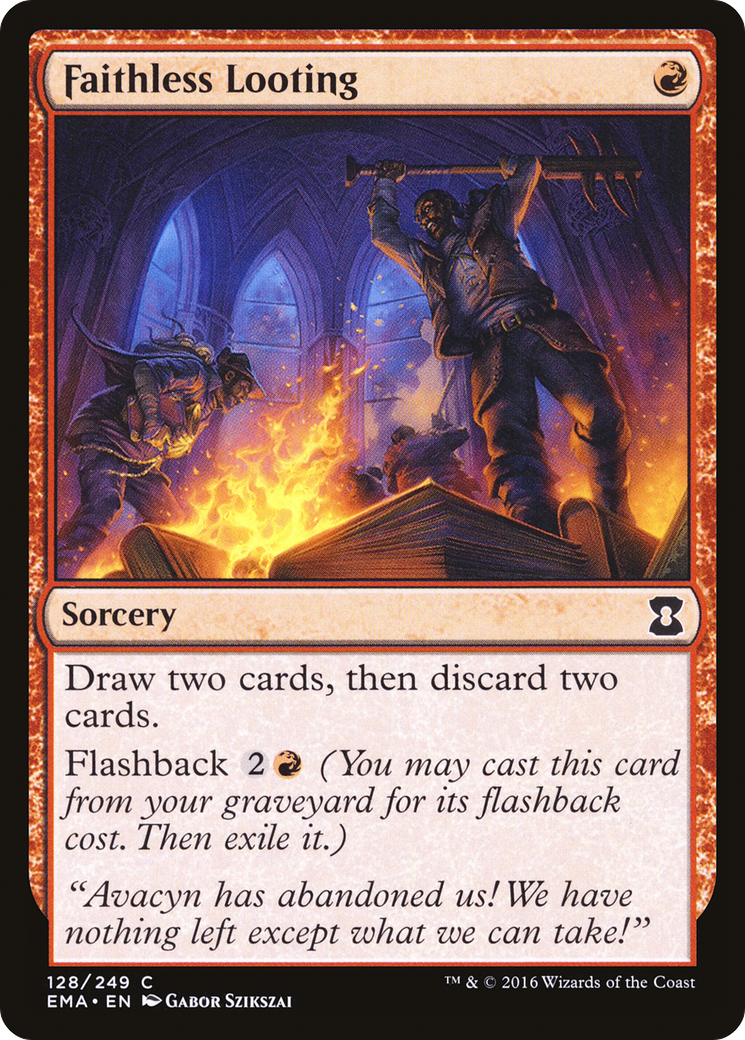 Faithless Looting (EMA-128) [Eternal Masters] MTG Single Wizards of the Coast