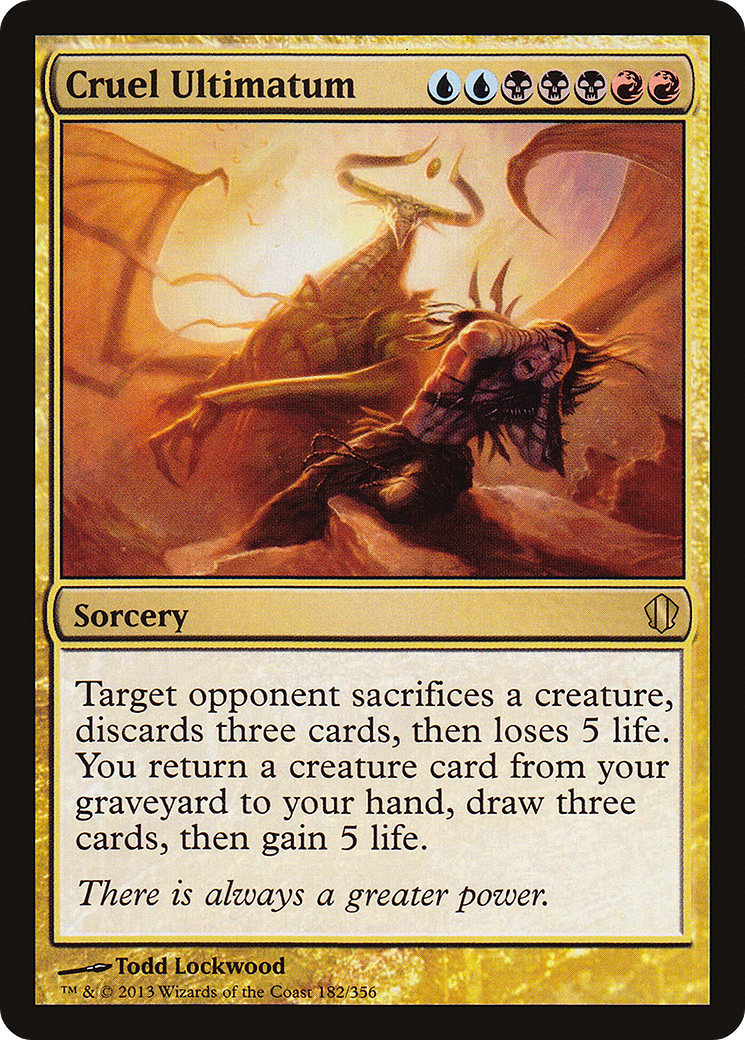 Cruel Ultimatum (C13-182) [Commander 2013] MTG Single Wizards of the Coast
