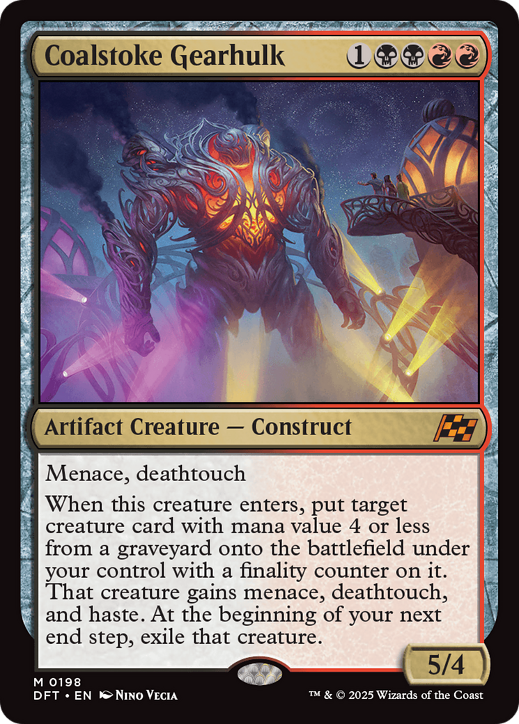 Coalstoke Gearhulk (DFT-198) [Aetherdrift] Foil MTG Single Wizards of the Coast