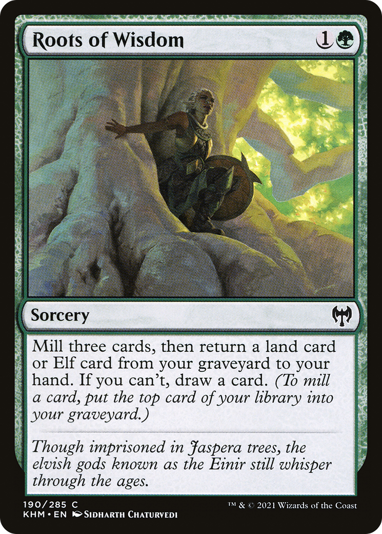 Roots of Wisdom (KHM-190) [Kaldheim] MTG Single Wizards of the Coast