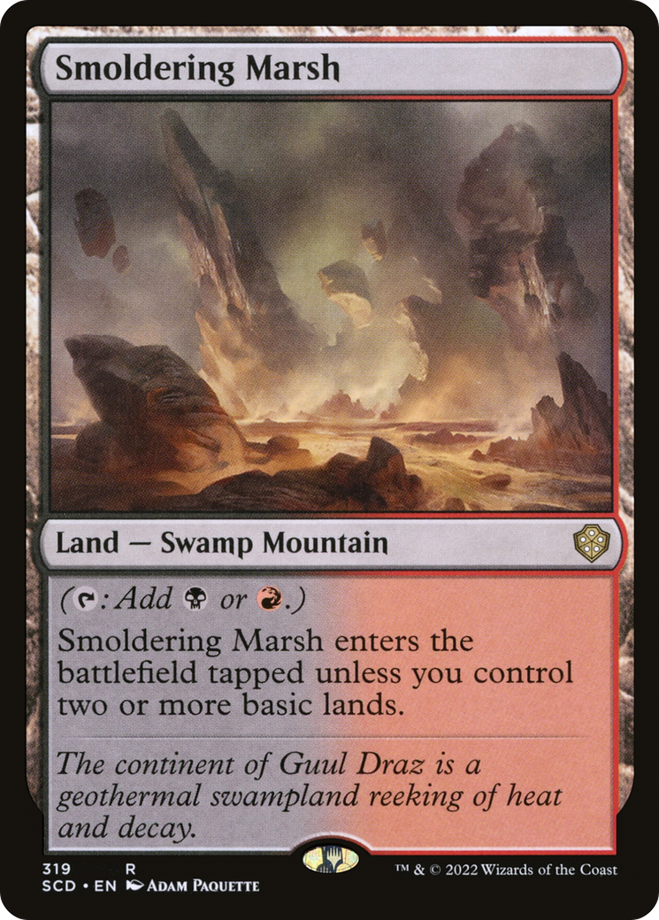 Smoldering Marsh (SCD-319) [Starter Commander Decks] MTG Single Wizards of the Coast