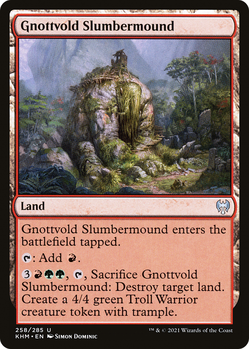 Gnottvold Slumbermound (KHM-258) [Kaldheim] MTG Single Wizards of the Coast