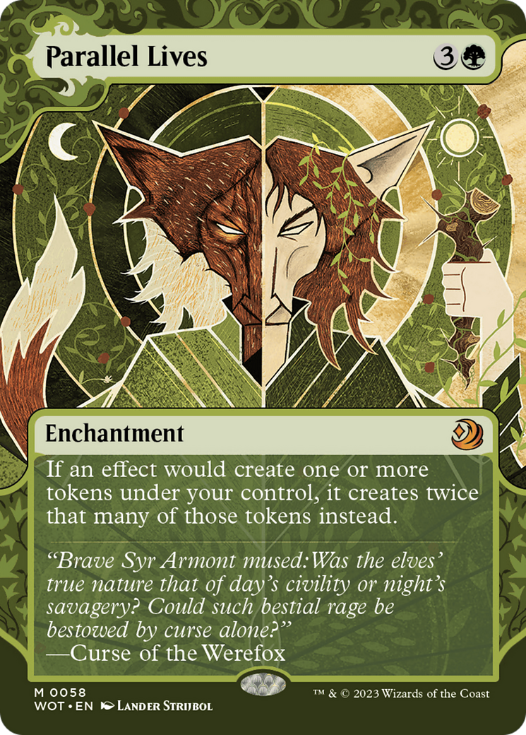 Parallel Lives (WOT-058) [Wilds of Eldraine: Enchanting Tales] (Showcase) (Borderless) MTG Single Wizards of the Coast