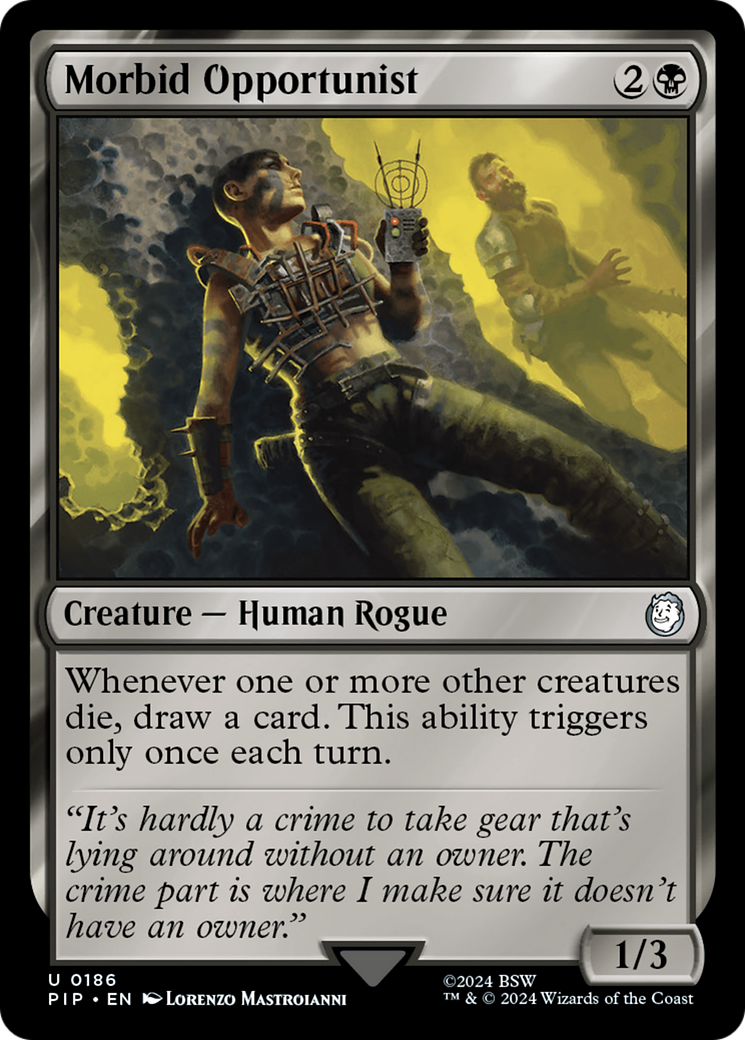Morbid Opportunist (PIP-186) [Fallout] MTG Single Wizards of the Coast
