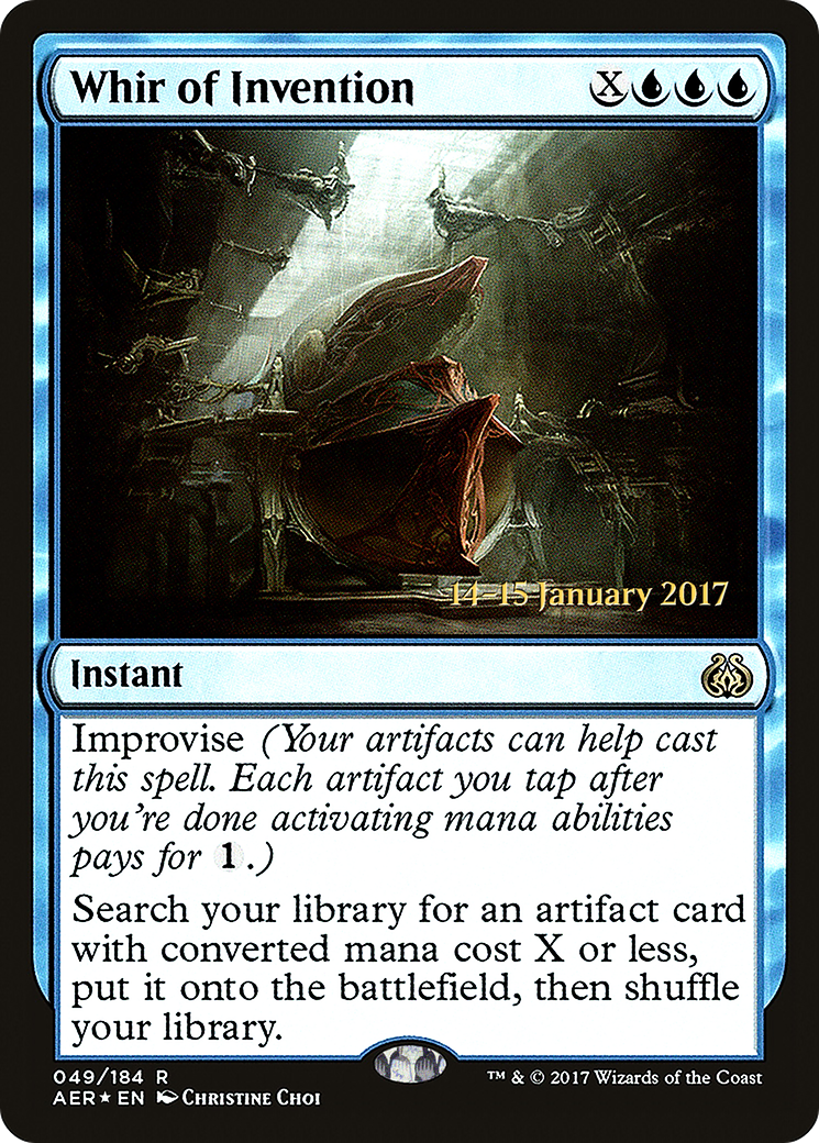 Whir of Invention (PRE-049) [Aether Revolt Promos] Foil MTG Single Wizards of the Coast