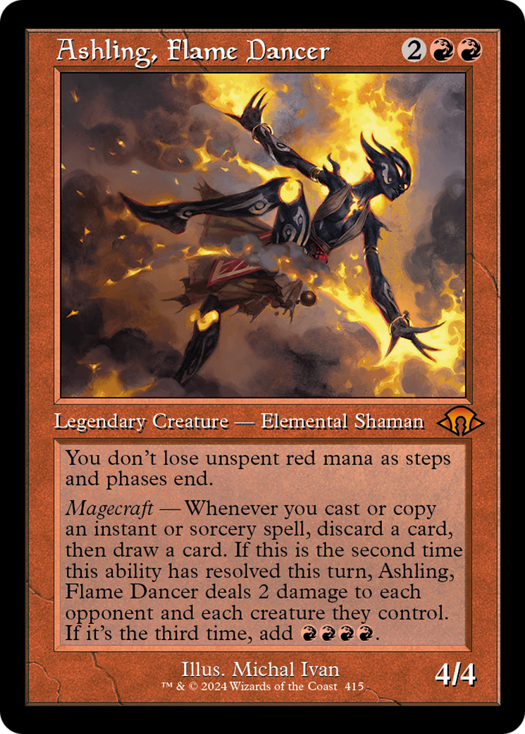 Ashling, Flame Dancer (MH3-415) [Modern Horizons 3] Foil MTG Single Wizards of the Coast
