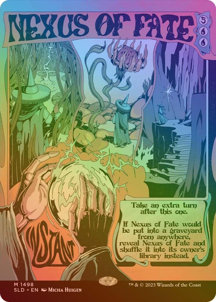 Nexus of Fate (Rainbow Foil) (SLD-1498) [Secret Lair] Drop (Borderless) Foil MTG Single Wizards of the Coast