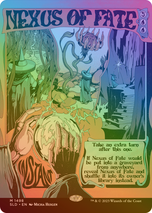 Nexus of Fate (Rainbow Foil) (SLD-1498) [Secret Lair] Drop (Borderless) Foil MTG Single Wizards of the Coast