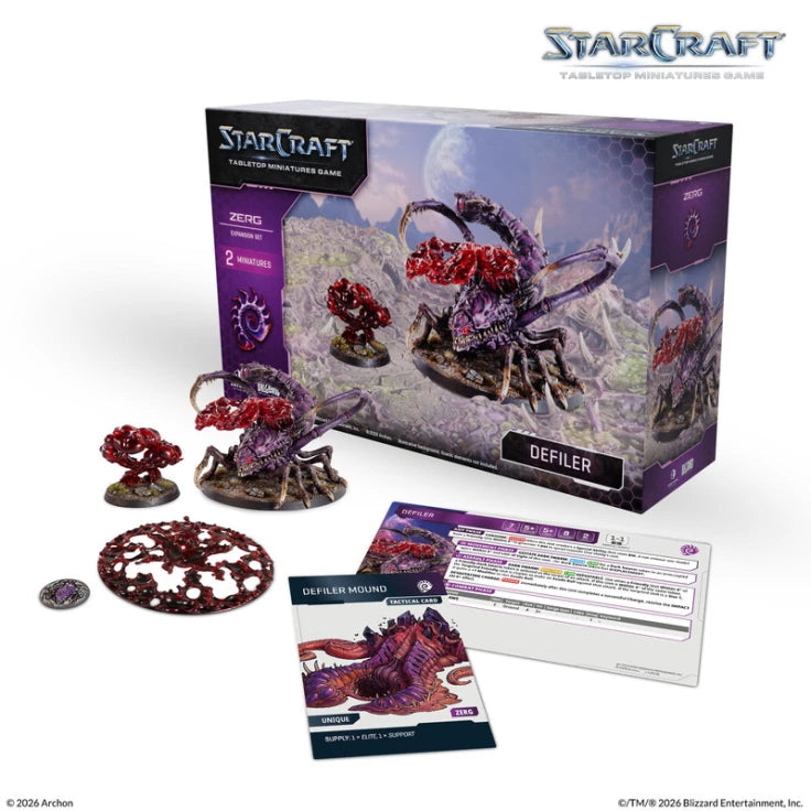 [PREORDER] StarCraft: Tabletop Miniatures Game - Zerg Defiler StarCraft: Tabletop Miniatures Game Archon Studio