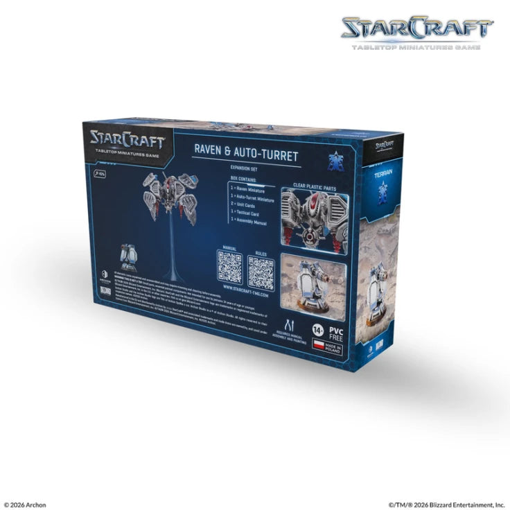 [PREORDER] StarCraft: Tabletop Miniatures Game - Terran Raven & Auto-Turret StarCraft: Tabletop Miniatures Game Archon Studio