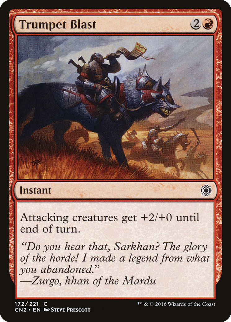 Trumpet Blast (CN2-172) [Conspiracy: Take the Crown] MTG Single Wizards of the Coast