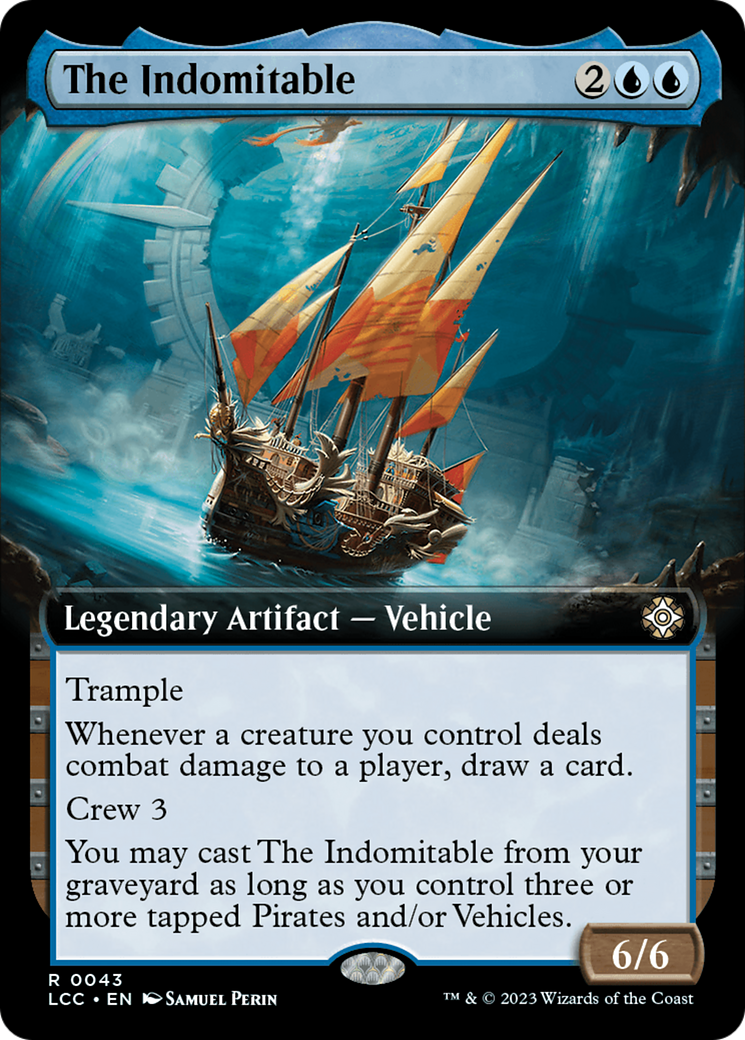 The Indomitable (LCC-043) [The Lost Caverns of Ixalan Commander] (Extended Art) MTG Single Wizards of the Coast