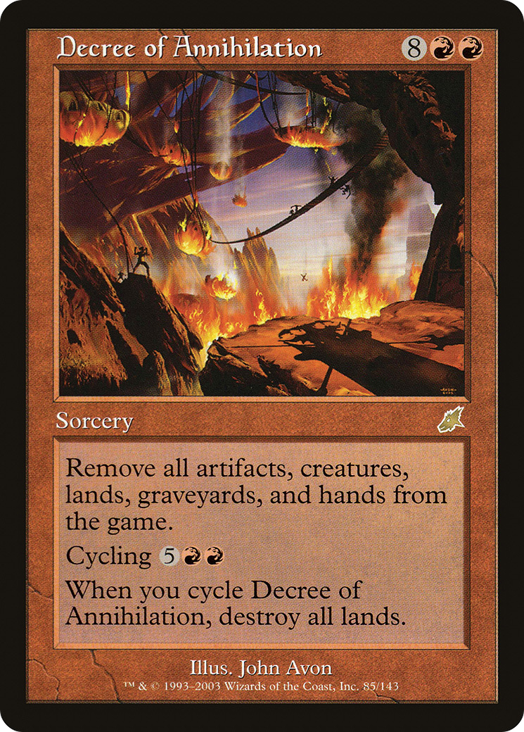 Decree of Annihilation (SCG-085) [Scourge] MTG Single Wizards of the Coast