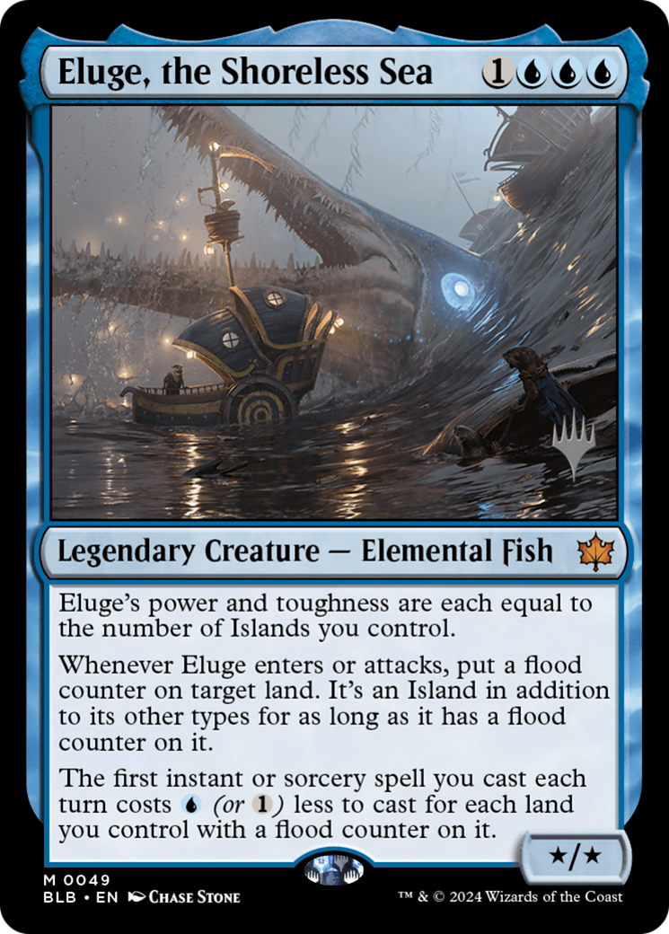 Eluge, the Shoreless Sea (PPBLB-049) [Bloomburrow Promos] Foil MTG Single Wizards of the Coast