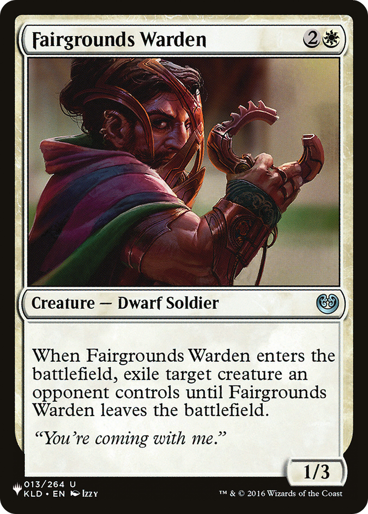 Fairgrounds Warden (LIST-KLD-13) [Mystery Booster] The List MTG Single Wizards of the Coast