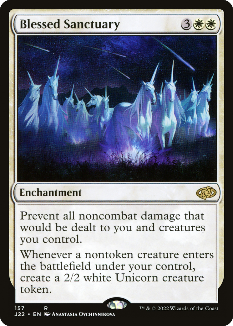 Blessed Sanctuary (J22-157) [Jumpstart 2022] MTG Single Wizards of the Coast