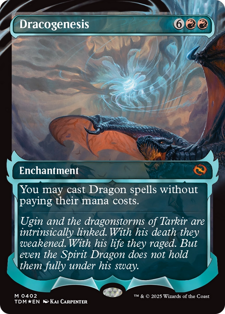 Dracogenesis (0402) (TDM-402) [Tarkir: Dragonstorm] (Showcase) Foil MTG Single Wizards of the Coast