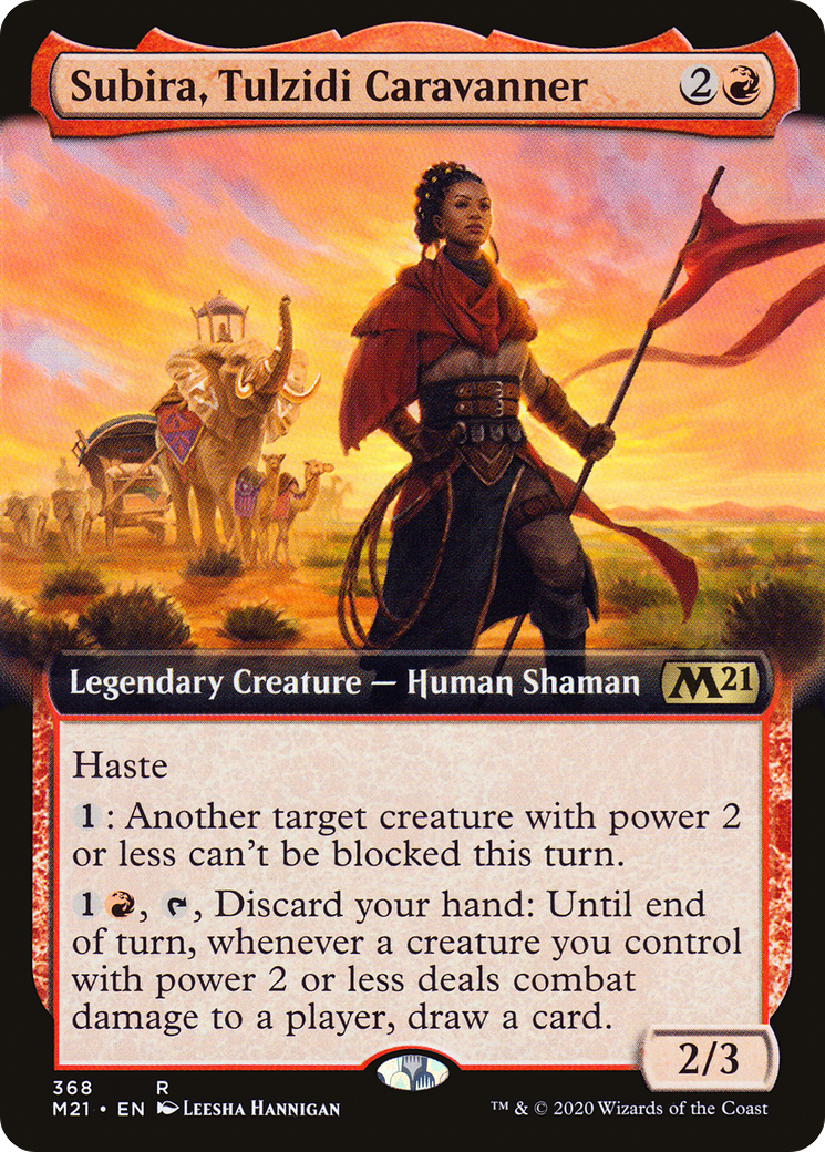 Subira, Tulzidi Caravanner (M21-368) [Core Set 2021] (Extended Art) Foil MTG Single Wizards of the Coast