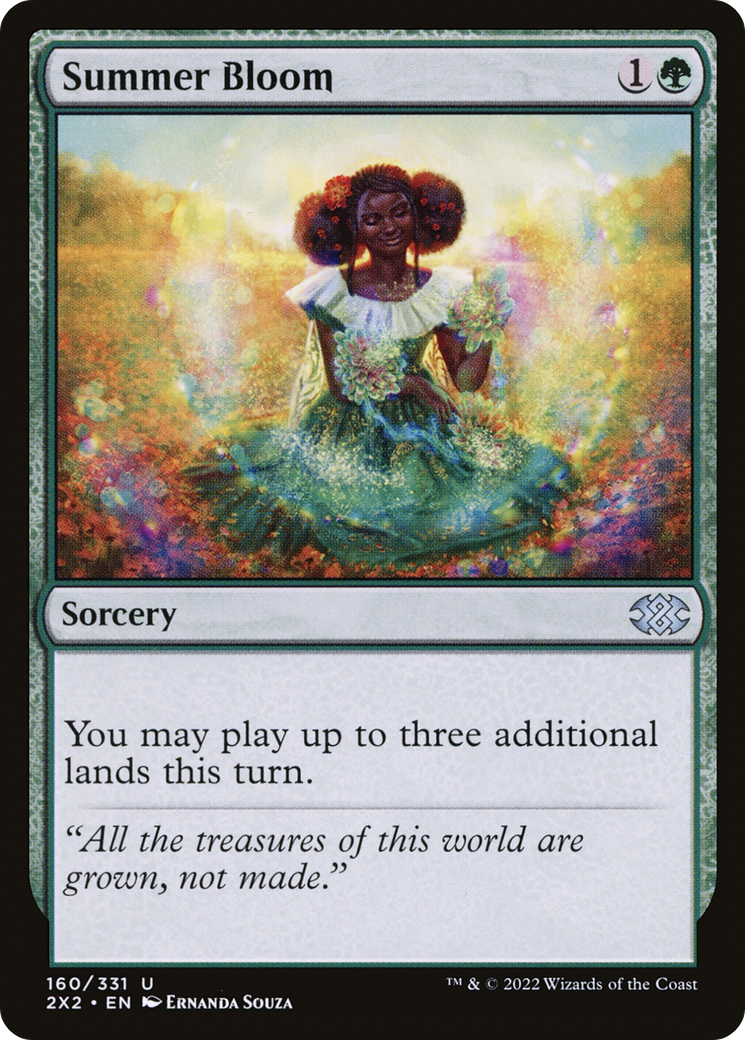 Summer Bloom (2X2-160) [Double Masters 2022] Foil MTG Single Wizards of the Coast