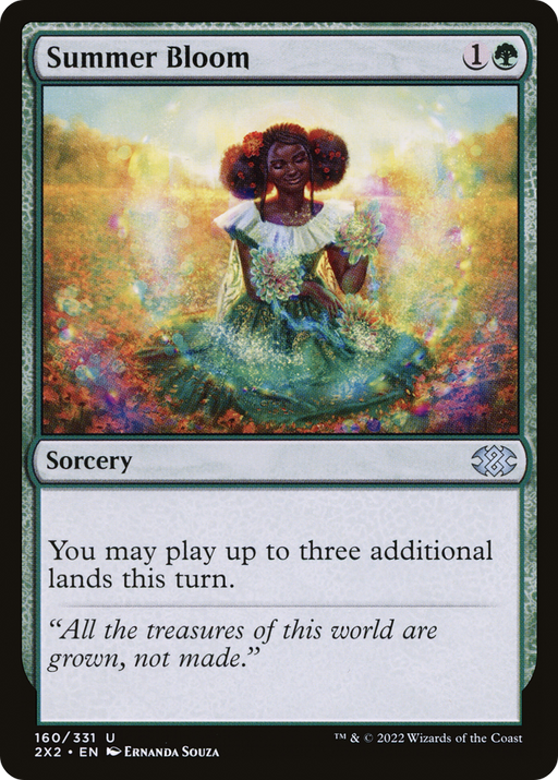 Summer Bloom (2X2-160) [Double Masters 2022] MTG Single Wizards of the Coast