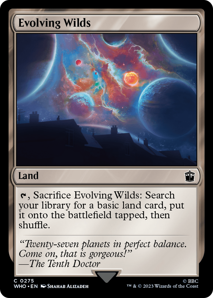 Evolving Wilds (WHO-275) [Doctor Who] Foil MTG Single Wizards of the Coast