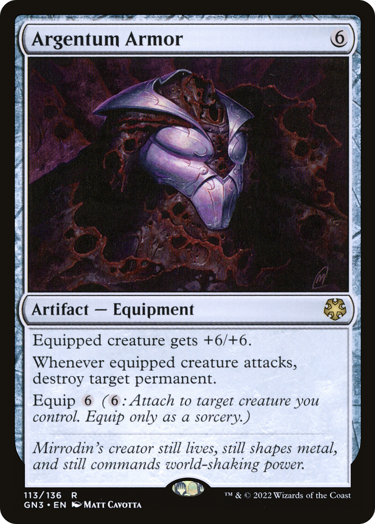 Argentum Armor (GN3-113) [Misc] Game Night: Free-for-All MTG Single Wizards of the Coast