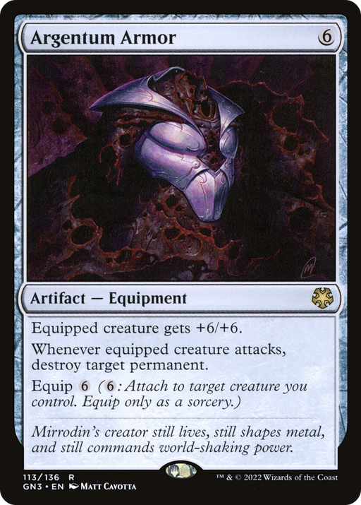 Argentum Armor (GN3-113) [Misc] Game Night: Free-for-All MTG Single Wizards of the Coast