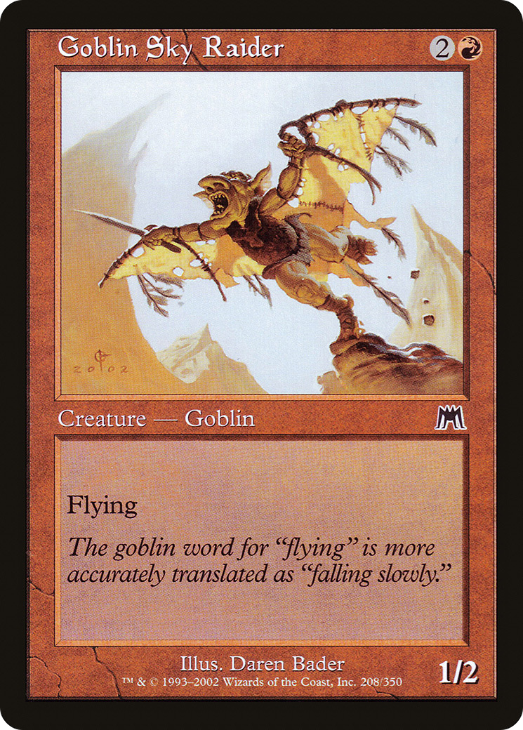 Goblin Sky Raider (ONS-208) [Onslaught] Foil MTG Single Wizards of the Coast