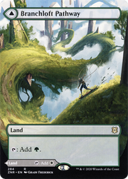 Branchloft Pathway (ZNR-284) [Zendikar Rising] (Showcase) (Borderless) MTG Single Wizards of the Coast