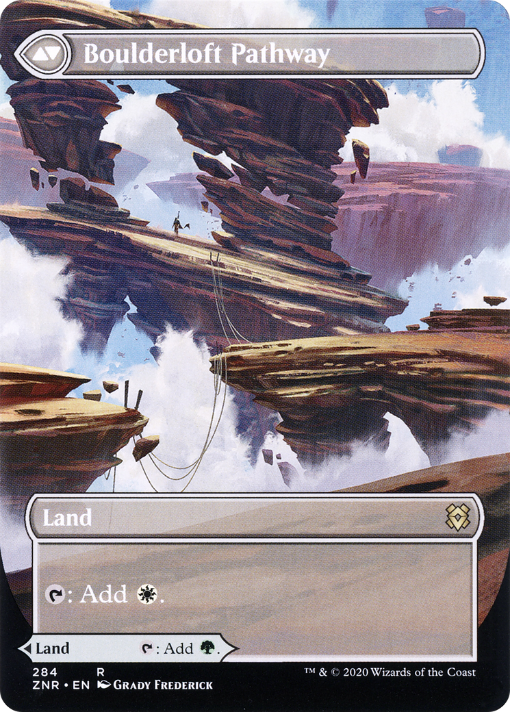 Branchloft Pathway (ZNR-284) [Zendikar Rising] (Showcase) (Borderless) MTG Single Wizards of the Coast