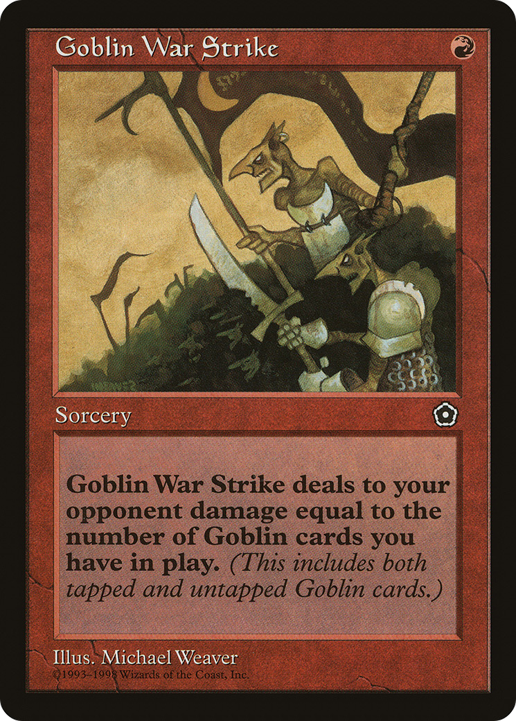 Goblin War Strike (P02-) [Misc] Portal Second Age MTG Single Wizards of the Coast