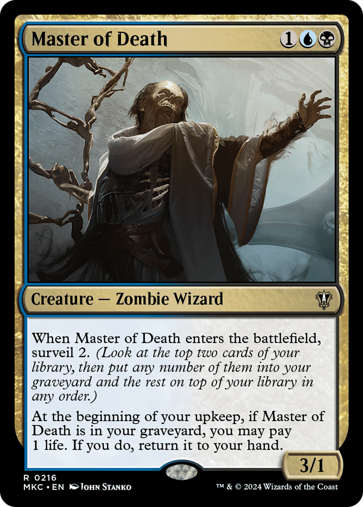 Master of Death (MKC-216) [Murders at Karlov Manor Commander] MTG Single Wizards of the Coast