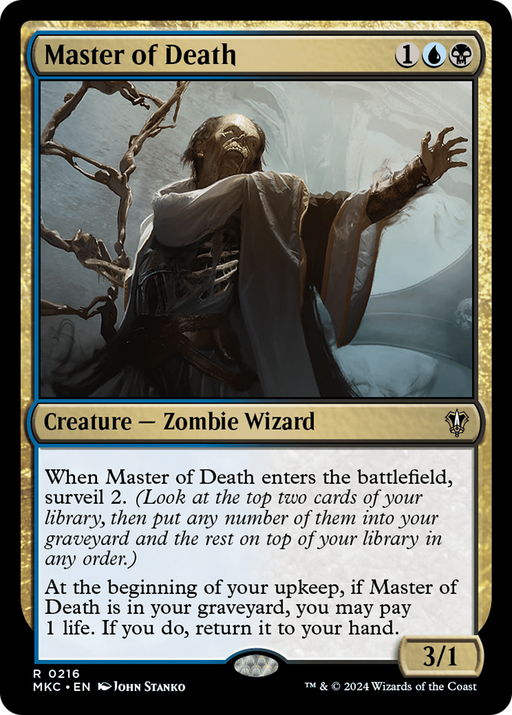 Master of Death (MKC-216) [Murders at Karlov Manor Commander] MTG Single Wizards of the Coast