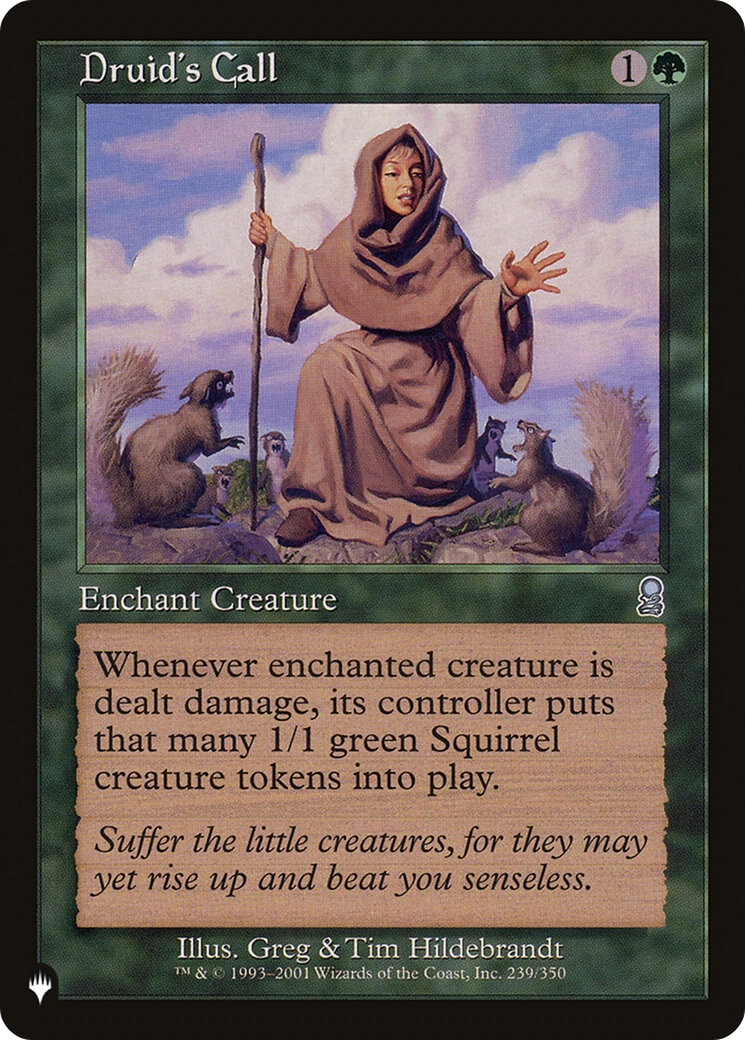 Druid's Call (LIST-239/350) [Mystery Booster] The List MTG Single Wizards of the Coast