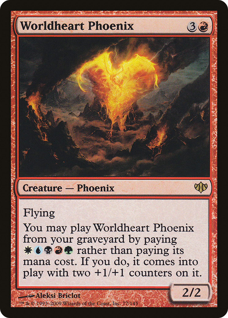 Worldheart Phoenix (CON-077) [Conflux] MTG Single Wizards of the Coast