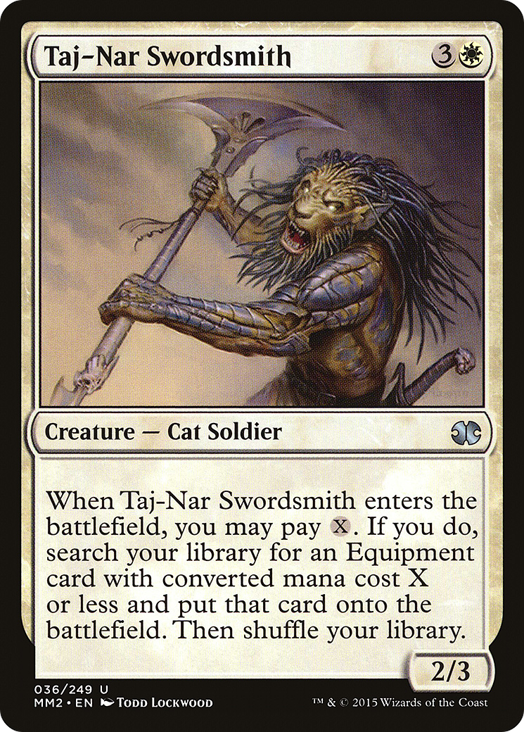 Taj-Nar Swordsmith (MM2-036) [Modern Masters 2015] Foil MTG Single Modern Masters 2015