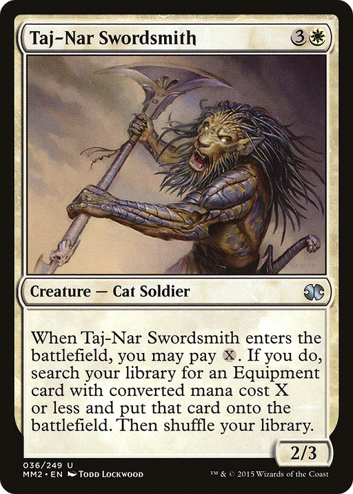 Taj-Nar Swordsmith (MM2-036) [Modern Masters 2015] MTG Single Modern Masters 2015