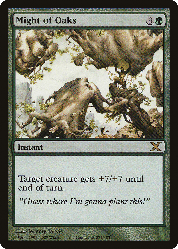 Might of Oaks (10E-277) [Tenth Edition] MTG Single Wizards of the Coast