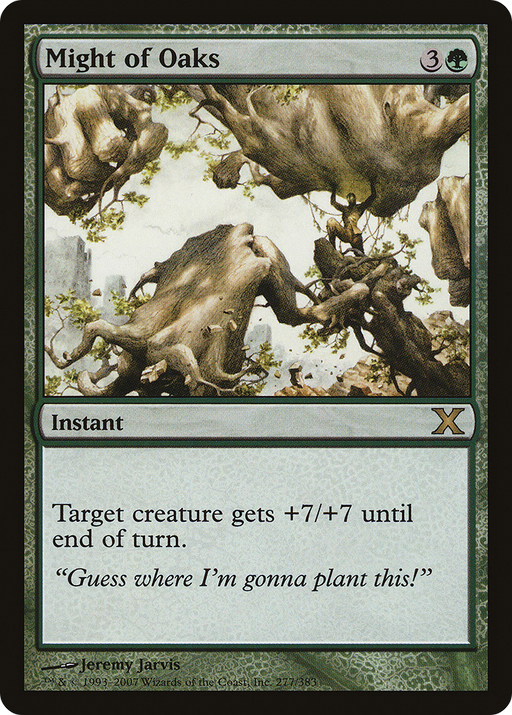 Might of Oaks (10E-277) [Tenth Edition] Foil MTG Single Wizards of the Coast