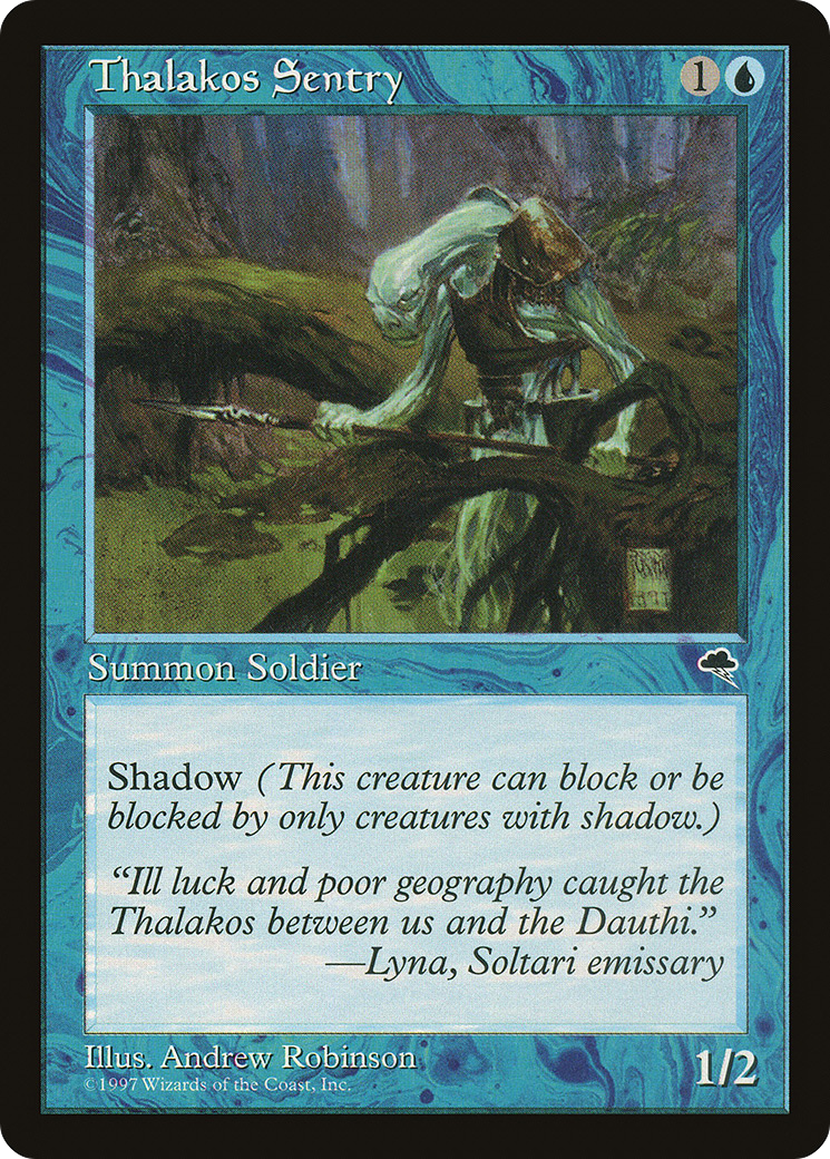 Thalakos Sentry (TMP-095) [Tempest] MTG Single Wizards of the Coast