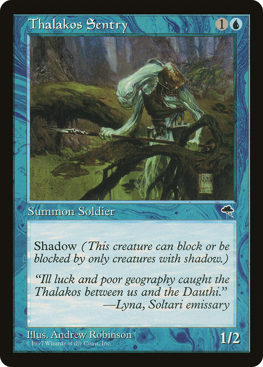 Thalakos Sentry (TMP-095) [Tempest] MTG Single Wizards of the Coast