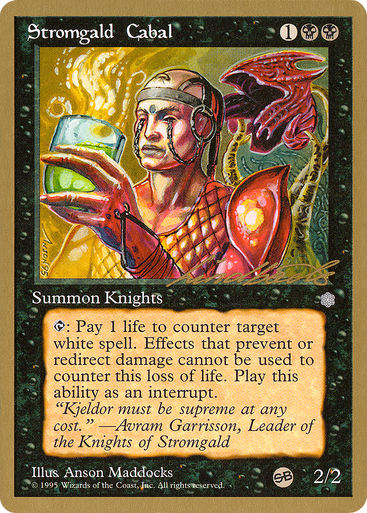 Stromgald Cabal (WCD-LL166SB) [Misc] Pro Tour Collector Set MTG Single Wizards of the Coast