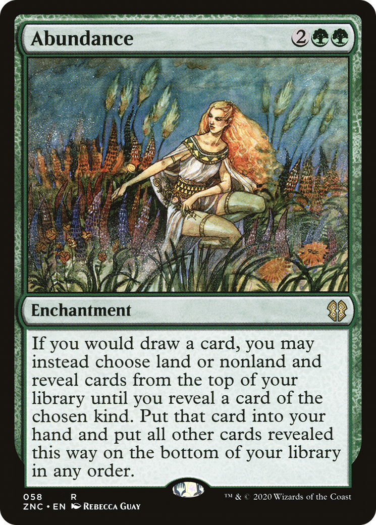 Abundance (ZNC-058) [Zendikar Rising Commander] MTG Single Wizards of the Coast