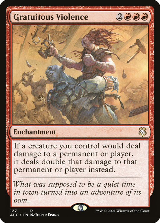 Gratuitous Violence (AFC-127) [Forgotten Realms Commander] MTG Single Wizards of the Coast