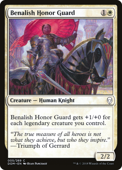 Benalish Honor Guard (DOM-005) [Dominaria] Foil MTG Single Wizards of the Coast