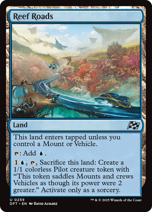 Reef Roads (DFT-259) [Aetherdrift] Foil MTG Single Wizards of the Coast